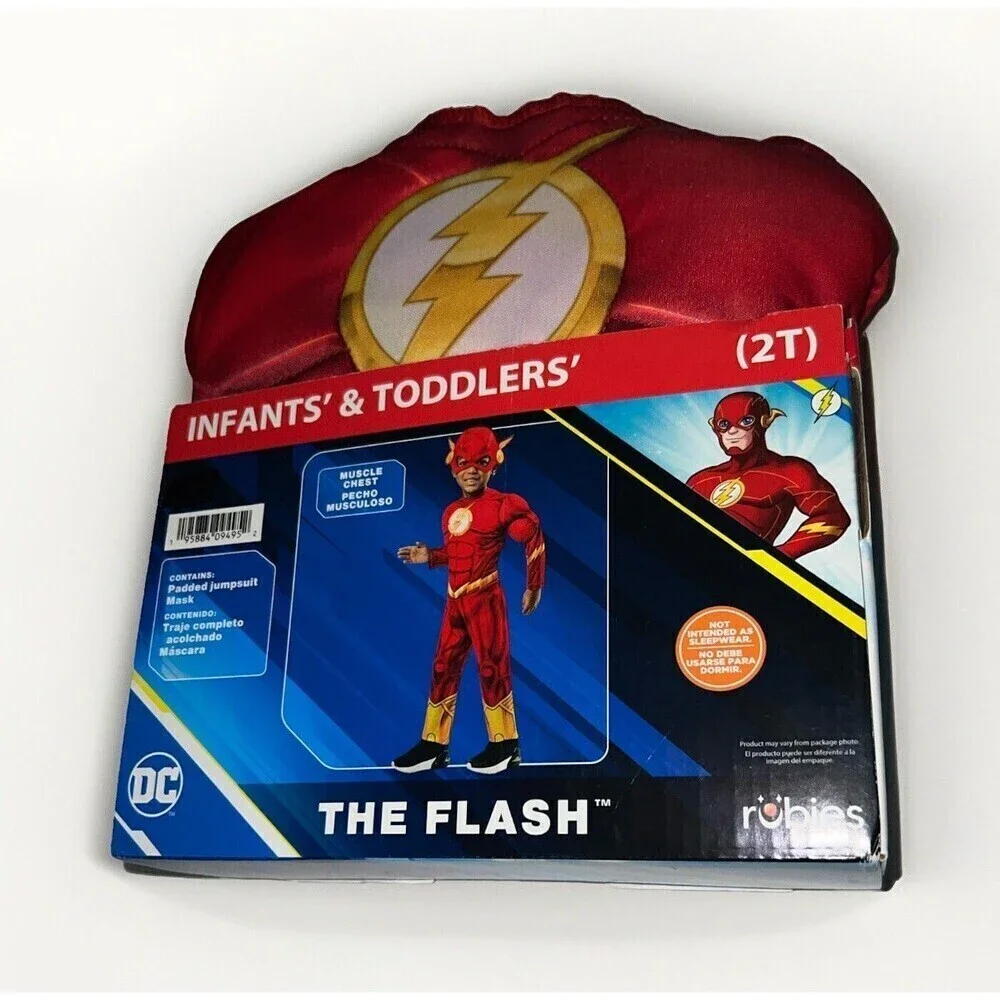 NEW Warner Brothers Flash for Toddler, Size 2T, By Rubies II
